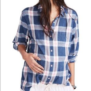 Hatch the Boyfriend Shirt in Blueberry